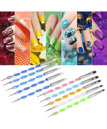 14 Pieces Dotting Tools Painting Brushes Set Nail Art Dotting Tool for Rock Painting Embossing Art Pottery Craft - Buy Online on GoSupps.com