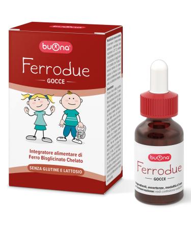 Buona Steve Jones Ferrodue Iron Supplement for Children 30 ml Drops