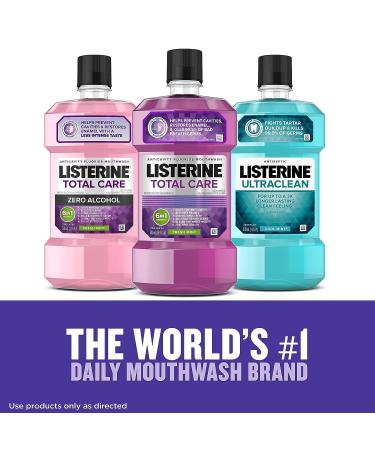 Listerine Total Care Anticavity Mouthwash 8.5 fl. oz - ADA Accepted, Kills 99% Bad Breath Germs, Prevents Cavities & Strengthens Enamel - Fresh Mint Flavor - Buy Online on GoSupps.com