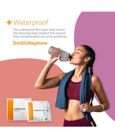 Buy Smith & Nephew 59715000 COVRSITE Plus Waterproof Dressing for Wounds 4 x 4 | International Shipping Available - Buy Online on GoSupps.com