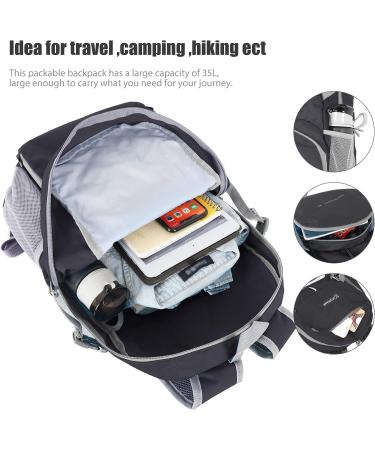 ZOMAKE Lightweight Packable Backpack 35L - Water Resistant Foldable Hiking Daypack - Buy Online on GoSupps.com