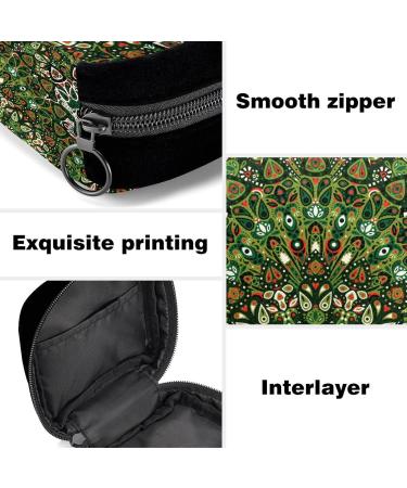 GIAPB Period Bag - Bohemian Style Sanitary Napkin Storage & Makeup Pouch (Green, Color4804) - Buy Online on GoSupps.com