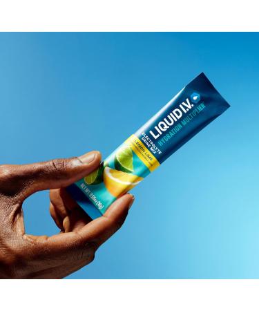 Lemon Lime Hydration Multiplier - Fast Hydration 16 Sticks (9.03 Oz) | Premium Electrolyte Drink Mix for Optimal Recovery - Buy Online on GoSupps.com