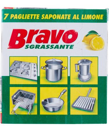 Buy Bravo! Lemon Soap Scouring Pads - 7pcs | Eco-Friendly Cleaning Solutions for International Shipping - Buy Online on GoSupps.com