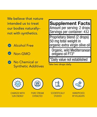 Super Strength Oreganol P73 - Organic Wild Oregano Oil, 1 fl. oz. - Immune Support, Non-GMO, 194 Servings - Buy Online on GoSupps.com