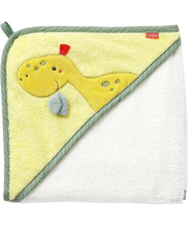Fehn Badecake Baby Dino - Terry Baby Poncho & Rattle Socks Set for Kids | Cute Baby Dragon Bath Towel & Fun Socks Bundle - Buy Online on GoSupps.com