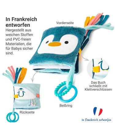 Little Big Friends Soft Activity Book 2 in 1 | Multi-Purpose Developmental Toy & Ocean Teether | Ideal for Crib Attachment - Buy Online on GoSupps.com