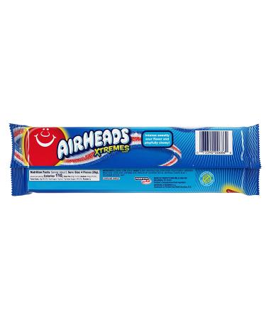 Airheads Candy Xtremes Belts Blue Raspberry Flavor - 3 oz (Pack of 12) - Buy Online on GoSupps.com