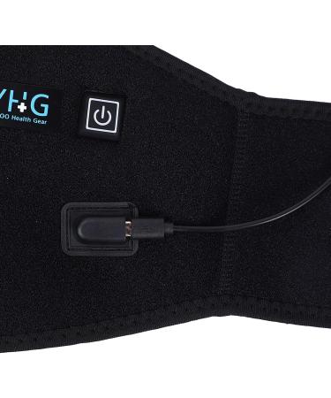 Heat-Fold Waist Support Belt - 72-120 cm with USB Heating | Adjustable & Compression | Black - Ideal for Back Pain Relief - Buy Online on GoSupps.com