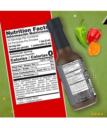 El Yucateco Habanero Black Label Reserve 120ml (Pack 3) / Mexican Habanero Hot Sauce Smoky Spicy & Sweet Salsa Dip for Tacos Mexican Food - Buy Online on GoSupps.com
