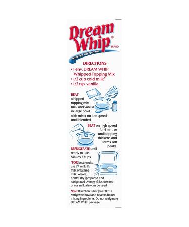 Dream Whip Whipped Dessert Topping Mix 2.6-Ounce Box (Pack of 2) with By The Cup Mood Spoons - Shop Now! - Buy Online on GoSupps.com