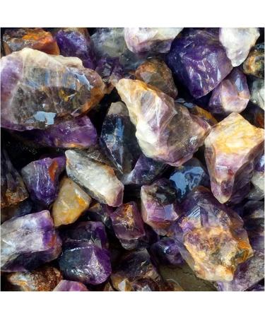 Amethyst Rough Stone 3-5cm Bulk Raw Stone South Africa Dark Amethyst Irregular Natural Rock Specimen Collection Garden Decor Full of Texture