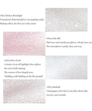 Diamond Highlight Stick Brightens Eyes Jelly Highlighter Stick Face Highlighter Makeup Eyeshadow Stick Blendable & Long Lasting Highlight Stick with Natural Finish (H04 1 Count (Pack of 1)) H04 1 count (Pack of 1) - Buy Online on GoSupps.com