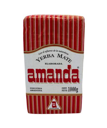 Yerba Mate Tea Amanda Elaborada 500g | Mate Tea Traditional | Yerba Mate Tea Elaborada con palo loose leaf 0.5 kg