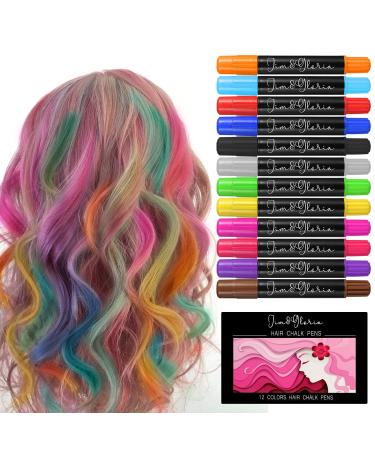 Jim&Gloria Dustless Hair Chalk For Girls Temporary Color Dye Haloween Gifts For Teenage Girls, Teen Birthday Girl Stuff Gift Ideas 12 13 14 Year Old Teenager Toys