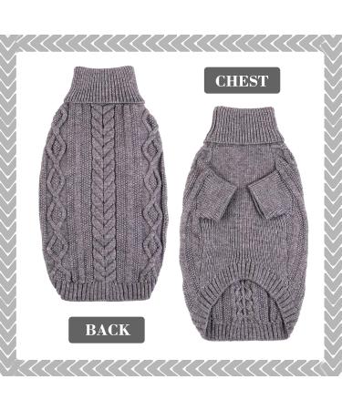 Hjumarayan Dog Sweater - Warm & Elegant Sweater for Small Dogs | Stylish Chihuahua Sweater with Dishes Opening (Gray XS) - Buy Online on GoSupps.com