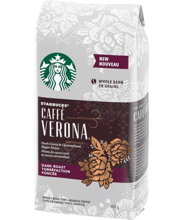 Starbucks Caffe Verona Whole Bean Dark Roast Coffee 907 gram & Ground Coffee House Blend 793 Grams - Buy Online on GoSupps.com