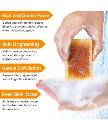 Kojic Acid Soap - Turmeric Soap Bar - Natural Soap - Lemon Turmeric Kojic Acid Soap Bar for Fine Lines Acne Scars - Reduces Blemishes - Rejuvenates Skin - Buy Online on GoSupps.com