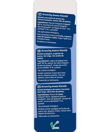  Barnhouse Barnhouse Krunchy Classic Oat Cereal Pack of 2 from Bavaria Organic 600g - Buy Online on GoSupps.com