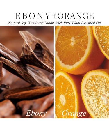 7OZ Ebony Orange Blossom Scented Candle - Aromatherapy Soy Wax Candle for Home | Long Lasting 50h | Perfect Anniversary Gift - Buy Online on GoSupps.com