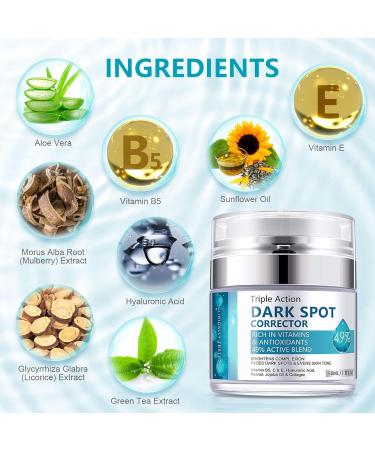 Dark Spot Remover Cream for Face & Body | Blemish Corrector for Age Spots Melasma Freckles & Sun Spots - Effective Dark Spot Treatment for Men & Women - Buy Online on GoSupps.com