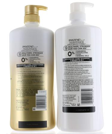 Pantene Advanced Care 5-in-1 Shampoo & Conditioner Set - Moisture, Strength, Smoothness - Pro-Vitamin B5 Complex - 38.2 FL/OZ Each - Buy Online on GoSupps.com