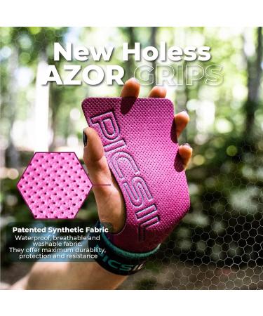 PICSIL Azor Grips: Light & Resistant Workout Grips with Enhanced Magnesium Retention for Weightlifting & Gymnastics - Wine (S-M) - Buy Online on GoSupps.com