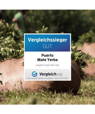Buy Puerto Mate Yerba Mate Tea (100g) - Natural Caffeine from Argentina | Classic Design Gentle Drying - Buy Online on GoSupps.com