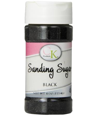 CK Products 4 Ounce Black Sanding Sugar Sanding Sugar 4 Ounce (Pack of 1) Black