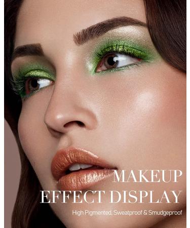 Green Eyeshadow Palette - 9 Matte and Shimmer Colors for Blendable High Pigmented Eye Makeup (#1 Green) - Buy Online on GoSupps.com