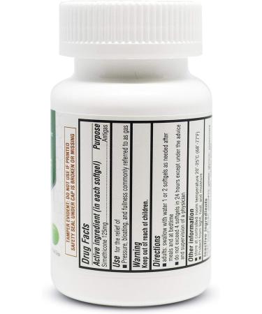 ValuMeds Extra Strength Gas Relief Softgels - 120 Count | Relieve Pressure, Bloating & Discomfort | Maximum Strength Anti Gas Pills - Comparable to Gas-X - Buy Online on GoSupps.com