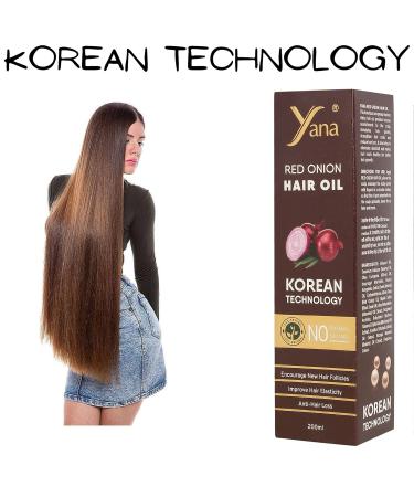 Yana Red Onion Hair Oil | Organic Hair Growth Serum with Bhringraj & Black Seed | Essential Treatment for Men & Women | Pure Red Onion Oil - Buy Online on GoSupps.com