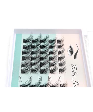 Sulv Eyelashes Mix - 10-12-14-16mm Wide Cluster Extensions | Natural 3D Russian Volume Faux Effect - Buy Online on GoSupps.com