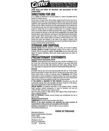 Cutter Skinsations Insect Repellent - 7% DEET, 0.475 fl Ounce Pocket Size Spray - Mosquito, Tick, Gnat & Flea Repellent - Buy Online on GoSupps.com