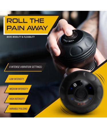 Nextrino Peanut Massage Ball - 4-Speed Vibrating Foam Roller for Deep Tissue Muscle Pain Relief - Myofascial Release Therapy for Anywhere Workout Recovery - Buy Online on GoSupps.com
