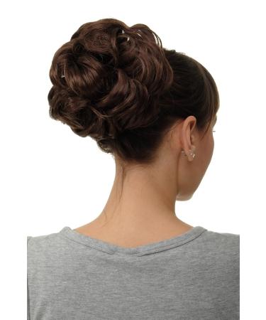 WIG ME UP - Hairpiece bun hair rose bushy voluminous braid ponytail brown medium brown Q840-6 Medium brown (6)