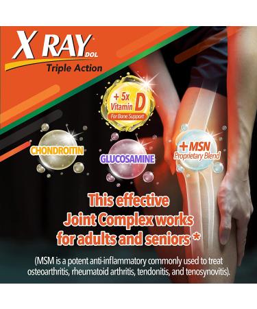 XRay Triple Action Joint Health Supplement with Vitamin D - 60 Count - Buy Online on GoSupps.com