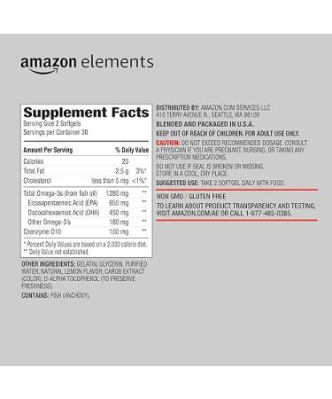 Revly Omega 3 Fish Oil + CoQ10 Softgels - Natural Lemon Flavor - 60 ct - Buy Online on GoSupps.com