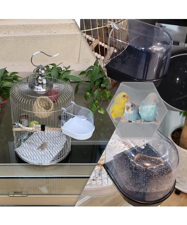 Bonaweite Caged Bird Bath Tub for Small Birds - Parakeet, Canary, Budgerigar, Cockatiel - White Birdcage Accessory - Buy Online on GoSupps.com
