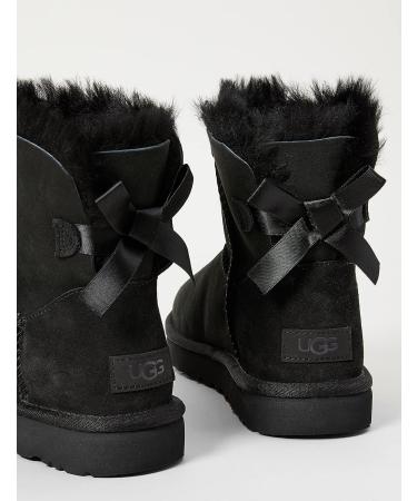 UGG Women's Mini Bailey Bow II Boot 7 Black - Cozy and Stylish Winter Footwear - Buy Online on GoSupps.com