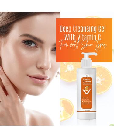 Vitamin C Facial Cleanser with Rose Hip Oil & Aloe Vera - Natural & Organic 5 oz - Shop Internationally - Buy Online on GoSupps.com