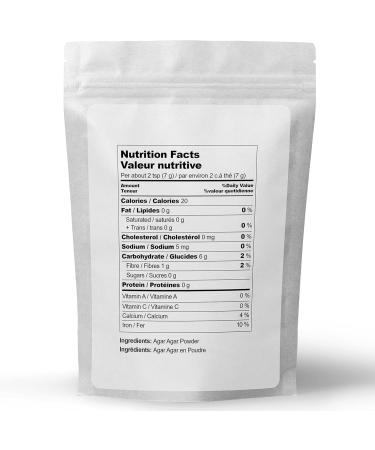 Agar Agar Powder by Elo s Premium (50 g) Packaged in Canada Vegan Gelling Agent Vegetarian Cheese Powder Gluten Free & Keto Friendly Healthy Gelatin Substitute Thickener Odor Free Perfect for Vegan Cheese Jellies Vegan Desserts and More - Buy Online on GoSupps.com