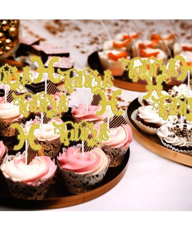 12Pcs Taurus Cupcake Topper Big Taurus Energy/Taurus Season 12 Constellation April/May Birthday Cupcake Decoration Horoscope Astrology Birthday Party Supplies Gold Glitter - Buy Online on GoSupps.com