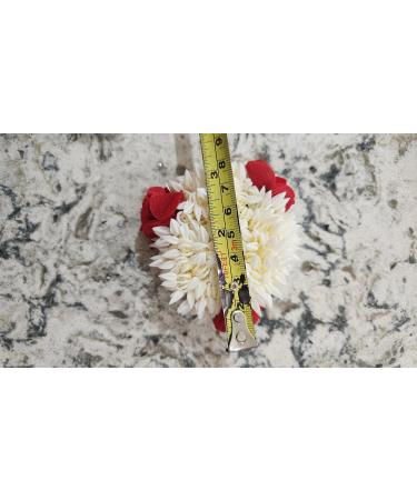 Traditional Indian Hair accessories Small White Gajra with rose Artificial Flower Jewelry Handmade Veni tiara For Women Party Wear bridal mehndi Hair Bun (combo of 3) - Buy Online on GoSupps.com