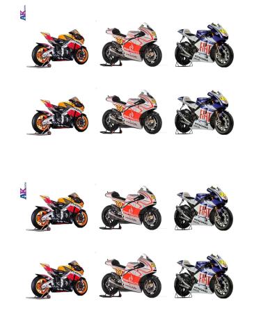 Shop Moto GP Motorcycles Edible Cupcake Toppers - Ducati Honda Yamaha Mix | International Shipping Available - Buy Online on GoSupps.com