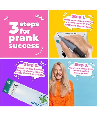 Funny Get Well Soon Gift Joke Prank Pill Box Filled with Sweets + Prescription Bag Letterbox Gifts for Women and Men Novelty Hug Gifts for Friends - Buy Online on GoSupps.com