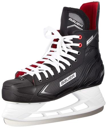 Bauer Men's Pro Skate Sr Field Hockey Shoes Black (Black-White-Red-SI 900) 48 EU