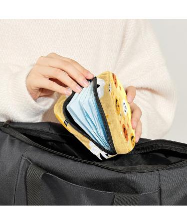 Halloween Pumpkin Sanitary Napkin Storage Bag - Portable Period Kit Pouch, Menstrual Cup & Nursing Pad Holder - Color 7 - Buy Online on GoSupps.com