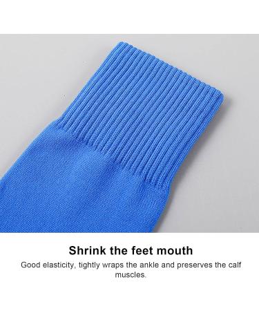 Buy Calf Compression Sleeves for Sports Footless Support Stockings for Football Running & Cycling Blue High Knee Waden Bandages - Buy Online on GoSupps.com