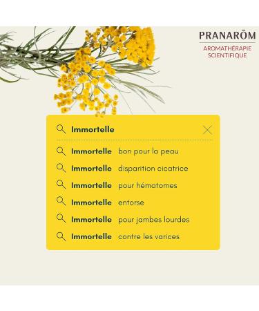Pranar m Organic Immortelle Helichryse Vegetable Oil - 30ml | Premium Italian Floral Extract for Skincare - Buy Online on GoSupps.com